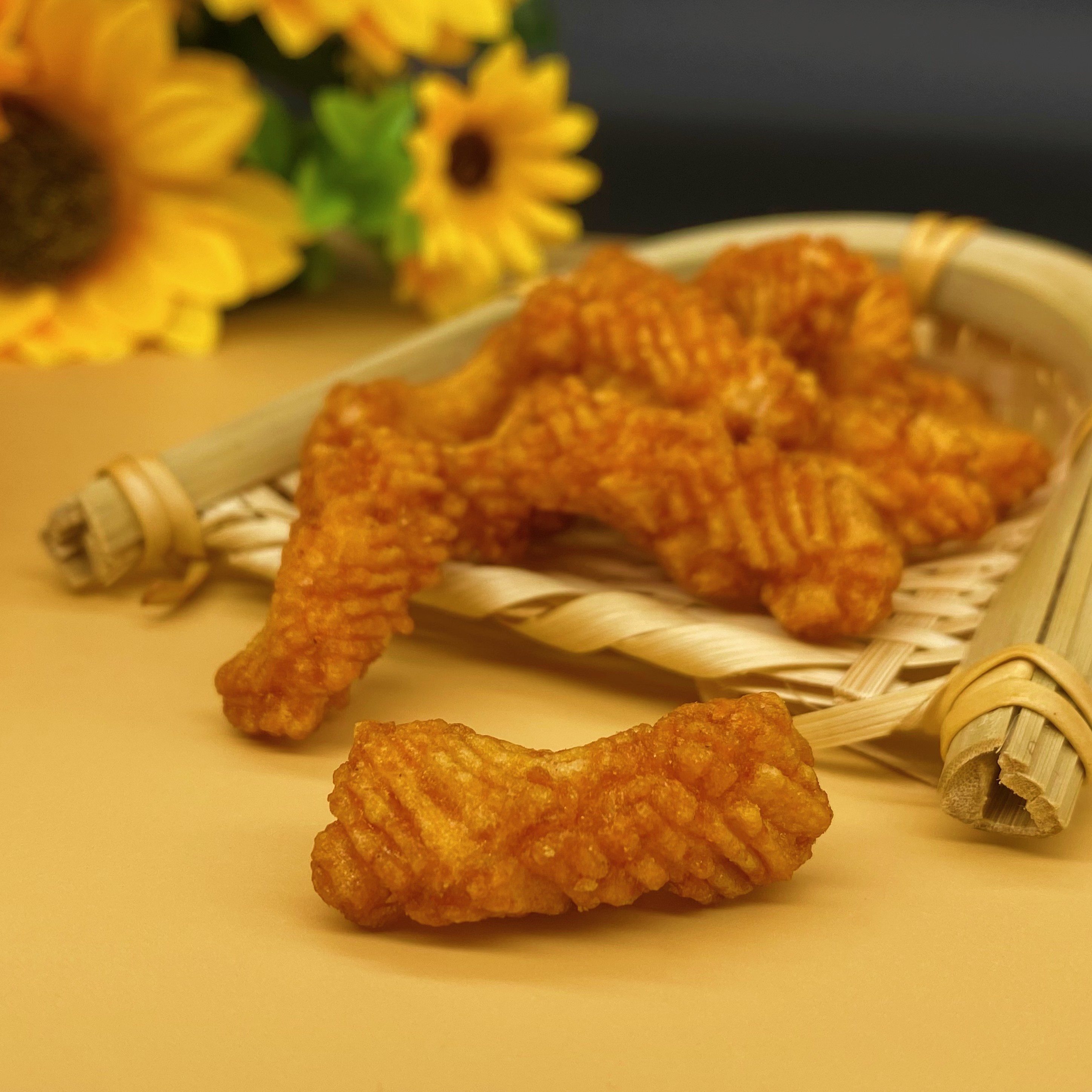 Crispy Seaweed Curry Chili Black Pepper Flavor Rice Cracker Snack Fried