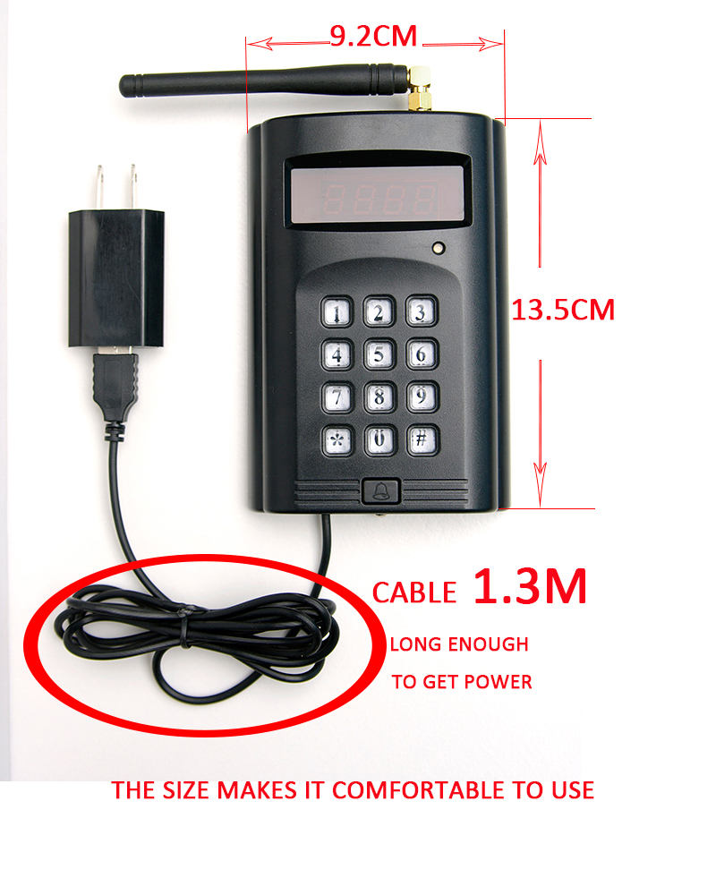 Simple Electronic Self-take Queue Management Keyboard With Token Display System