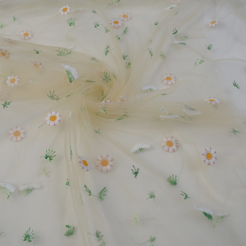 160cm Soft Tulle Lace Wedding Dress Fabric 90% Nylon 10% Metallic