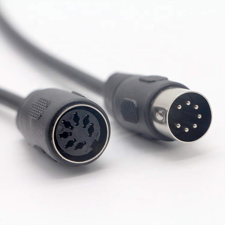Custom Midi Signal Male To Male Female 7 Pin DIN Controller Audio Stereo Extension Cable