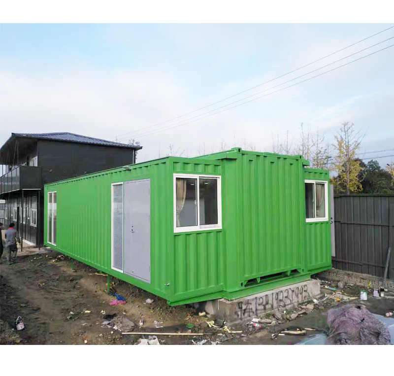 Double Side 70m2 Modified Shipping Container 40HC Expandable Container House