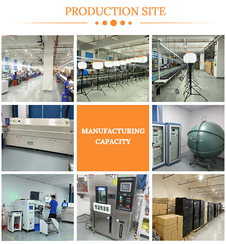 160000lm Movable Lighting Tower 1000W Outdoor Balloon Lights For Film Shooting