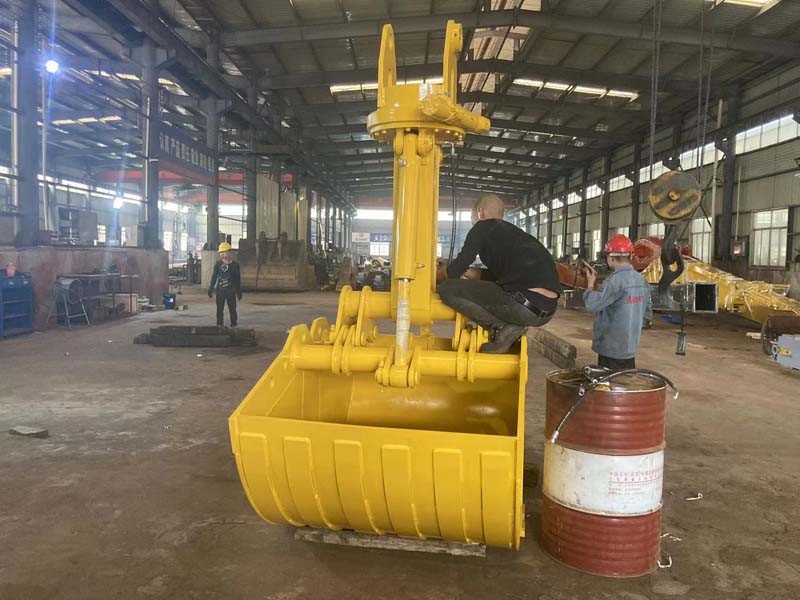 Custom Clamshell Bucket For CAT320D PC200 Teledipper With Clamshell