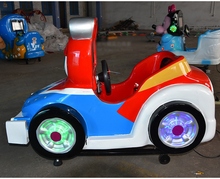 High Workmanship Glass Fiber Kiddie Coin Operated MINI F1 Ride With MP4 Display
