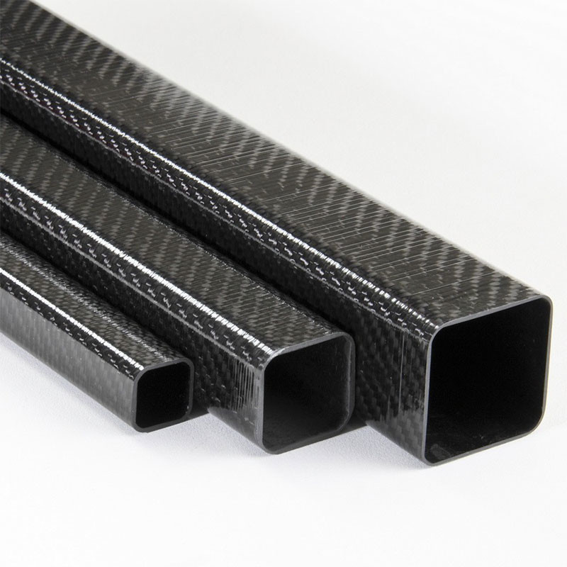 100% 3K Square Carbon Fibre Tube Corrosion Resistance Carbon Fiber Box Sections
