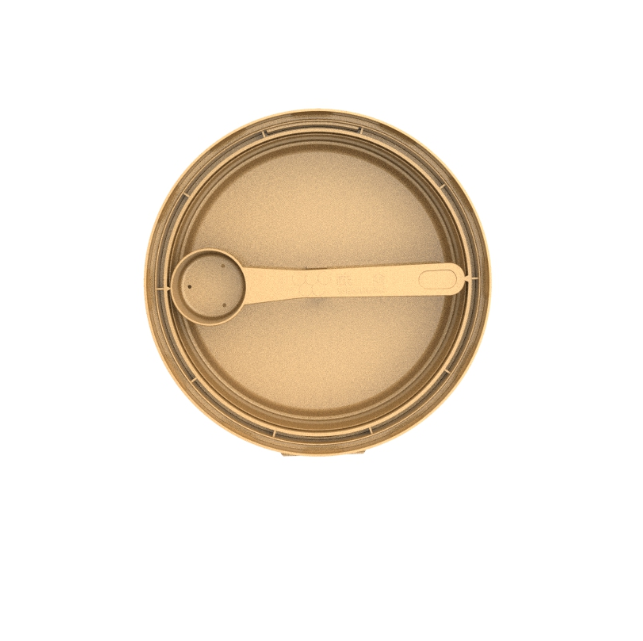 Custom Logo Milk Powder Can Cover Design 502 Plastic Cans with Built in Spoon