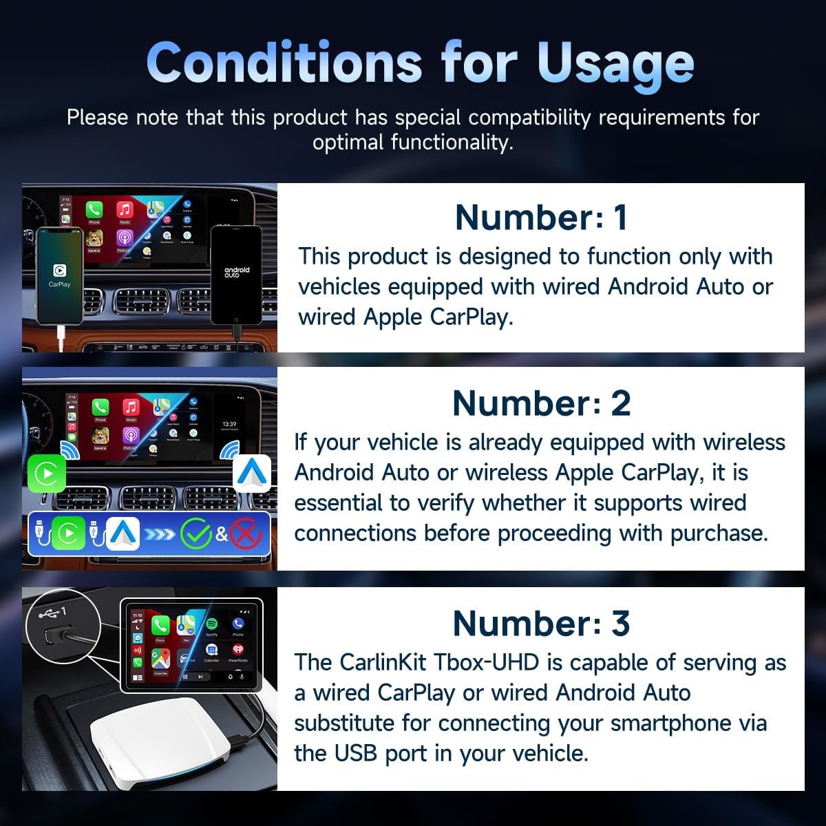 Android 13.0 Carplay Wireless AI Box T-Box UHD Youtube Netflix SDM660 Multimedia 128Gb