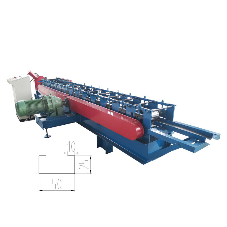 16 Rows Purlin Roll Forming Machine / C Channel Roll Forming Machine Width 80-300mm