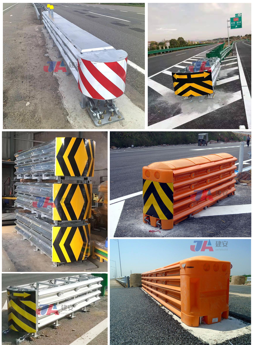 ISO9001 2008 Certified Highway Guardrails Crash Cushions Barrier