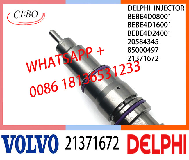 Fuel Diesel Injector 21371672 BEBE4D08001 BEBE4D16001 BEBE4D24001 20584345 85000497 E3.18 for VOL D13 EURO 3 LOW POWER