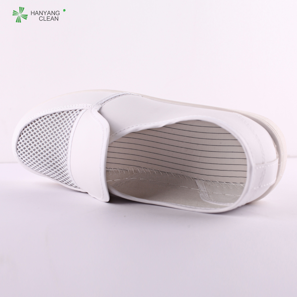 Anti static esd cleanroom pvc mesh cleaning shoes