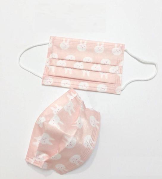 Triple Layers Children's Medical Masks , Colored Children's Disposable Face