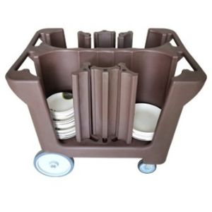 Plastic Adjustable Dish Caddy With Clear Vinyl Cover