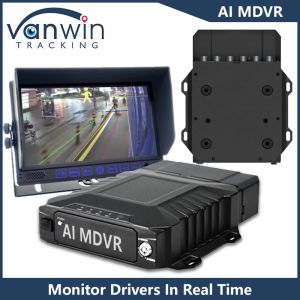 AHD 1080P 8CH 4G GPS Mobile DVR With Built-In ADAS DSM BSD Algorithm AI Powered