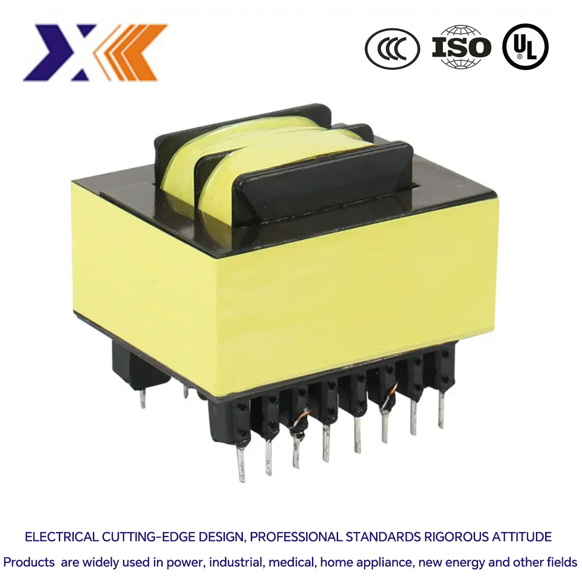 Customized EI 57*30 Power Transformer Encapsulated with Phenolic Bobbin and Copper Wire