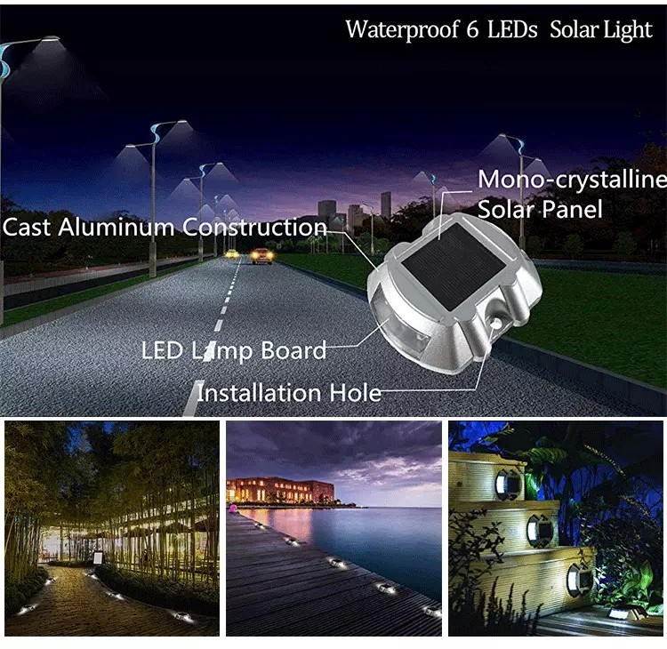 Outdoor Solar Powered LED Ground Lights , In Ground LED Driveway Lights