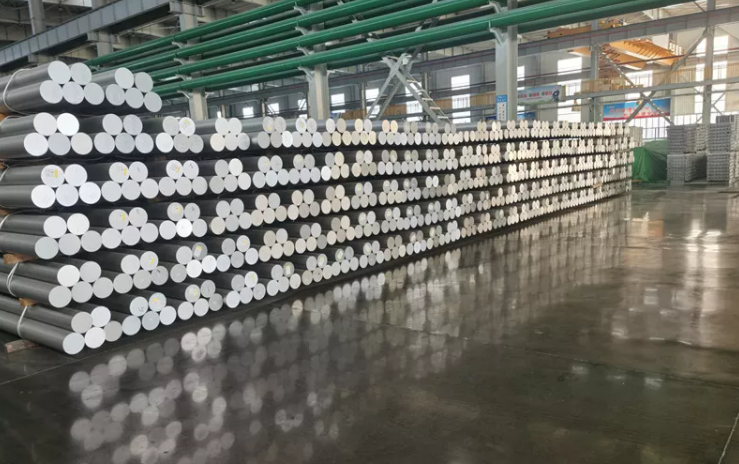 Silver 1050 Aluminium Alloy Rod Casting Extrusion