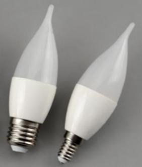 LED candle c37 6w plastic cover aluminum energy saving lamp house office used