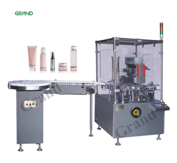 Automatic Square Bottle Vertical Cartoning Machine With Hot Melt Glue Customized