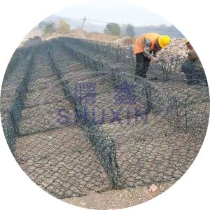 China Galvanized Gabion Mattress Iron Wire Mesh For Retaining Wall on sale