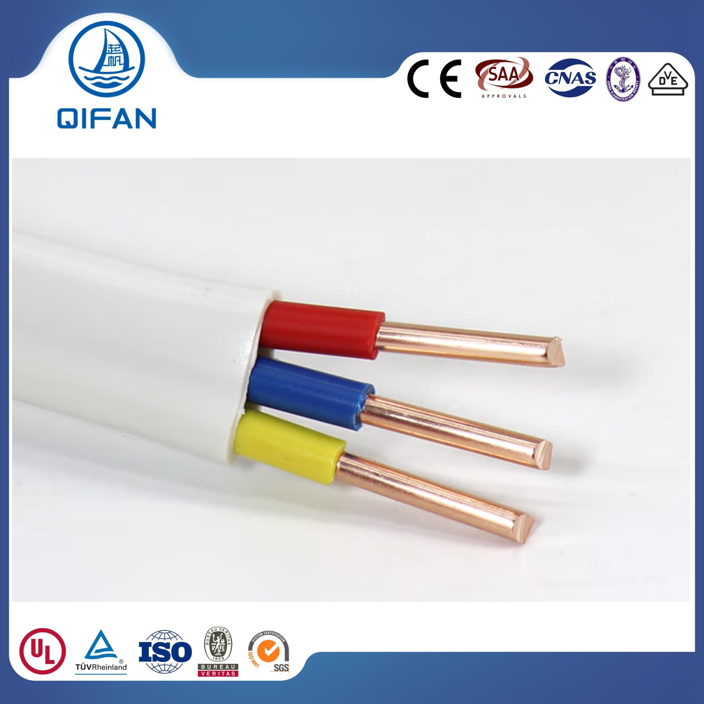 300/500V Multicore Wire H05VV-F Rvv Flexible Cable Building Wire Cable