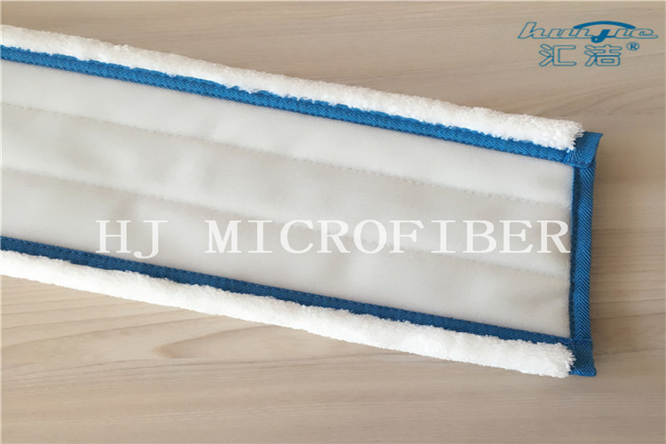 White Color Microfiber Machine Knitted Fabric Mop Heads Mop Replacement Pads For Home Cleaning