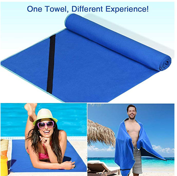 Ultra Soft Microfiber Gym Towel Absorbent Quick Drying For Fitness And Travel