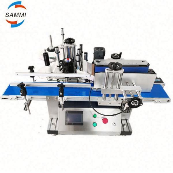 Quality Automatic Bottle Label Sticker Tabletop Double Side Round Bottle Labelling Machine With Date Coder for sale
