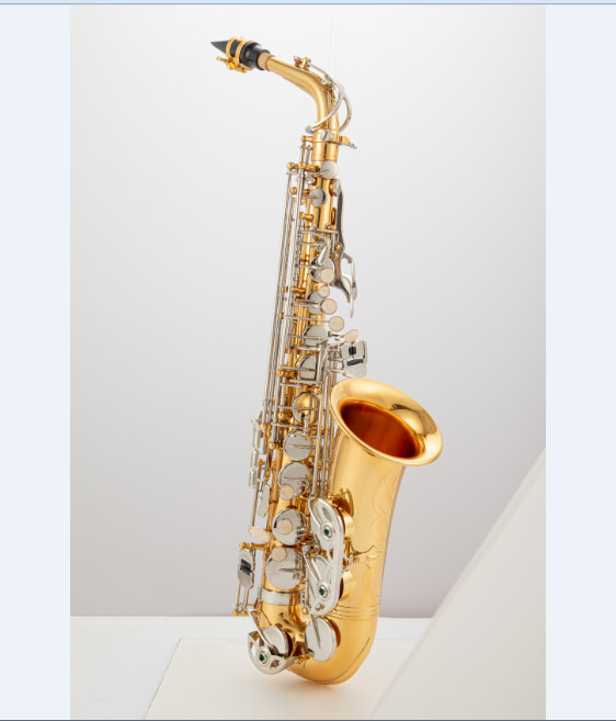 children musical instrument white painting saxophone for children Hot selling Bb brass Curved Soprano Saxophone