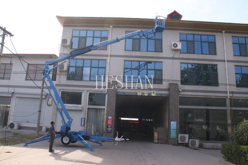 Aerial Work Towable Articulating Boom Lift Hydraulic Trailer Mounted Boom Lift