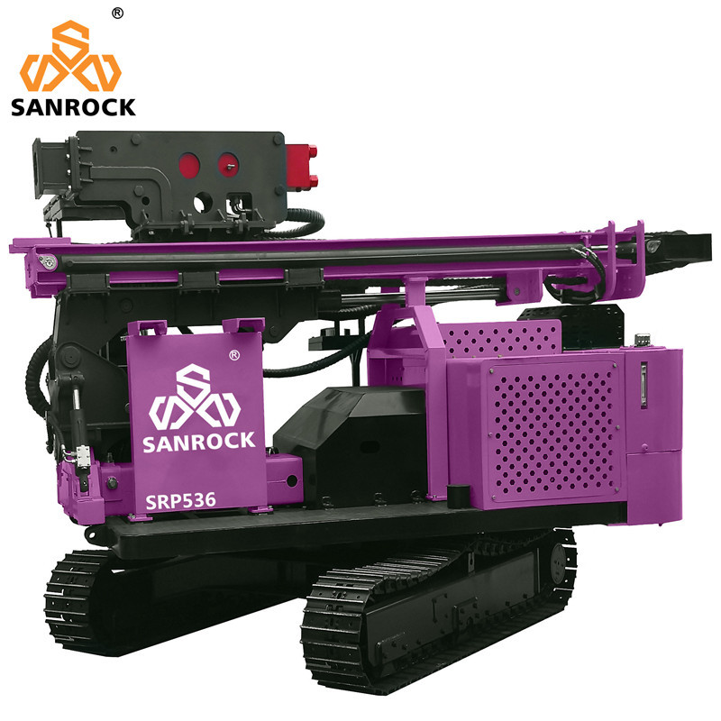 Pile Driving Rig Portable Solar Piling Machinery Hydraulic Diesel Pile Driver Machine