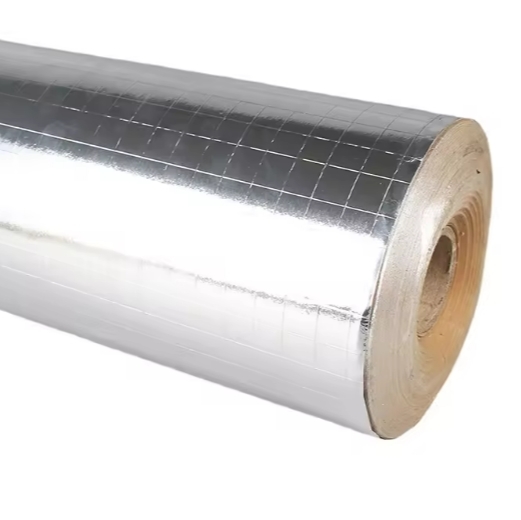 Quality Foil-Scrim-Kraft Facing with 2-way scrim, 60gsm kraft paper backing, and 95gsm basis weight for insulation applications for sale