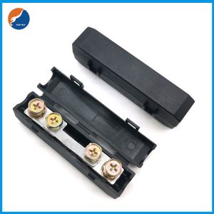 Black SBFW-L ISO 8820-5 Midi Fuse Box Single Pole Way Bolt Type