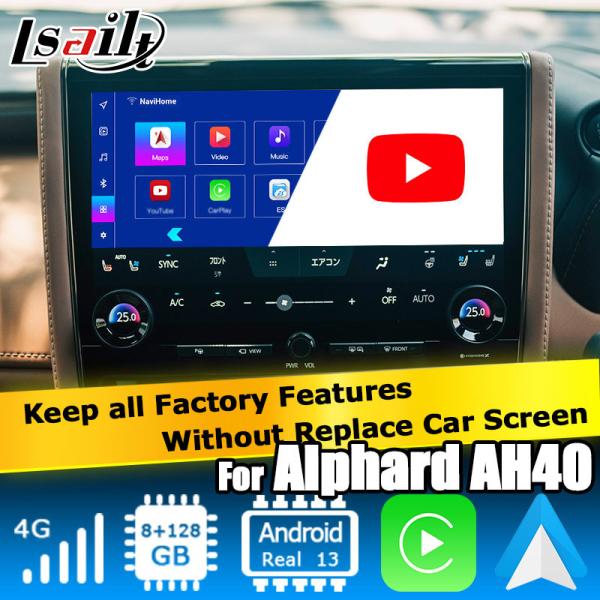 Toyota Alphard AH40 Android multimedia interface 8+128GB Carplay Android Auto