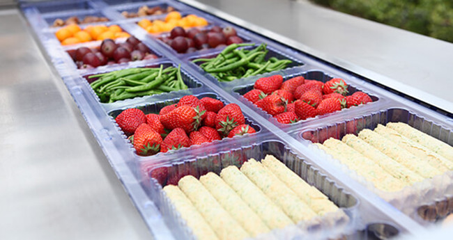 Fresh Vegetable Modified Atmosphere Packing Machine Plastic Box With Automated Processes