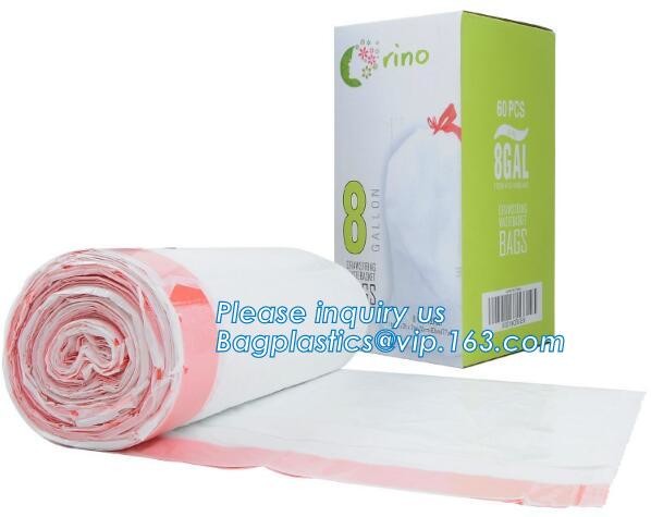 Drawstring Medium Trash Bags Car Trash Bag,8-9 Gallon Garbage Bags for Home Office Kitchen, 30-35 Liters Trash Can Liner