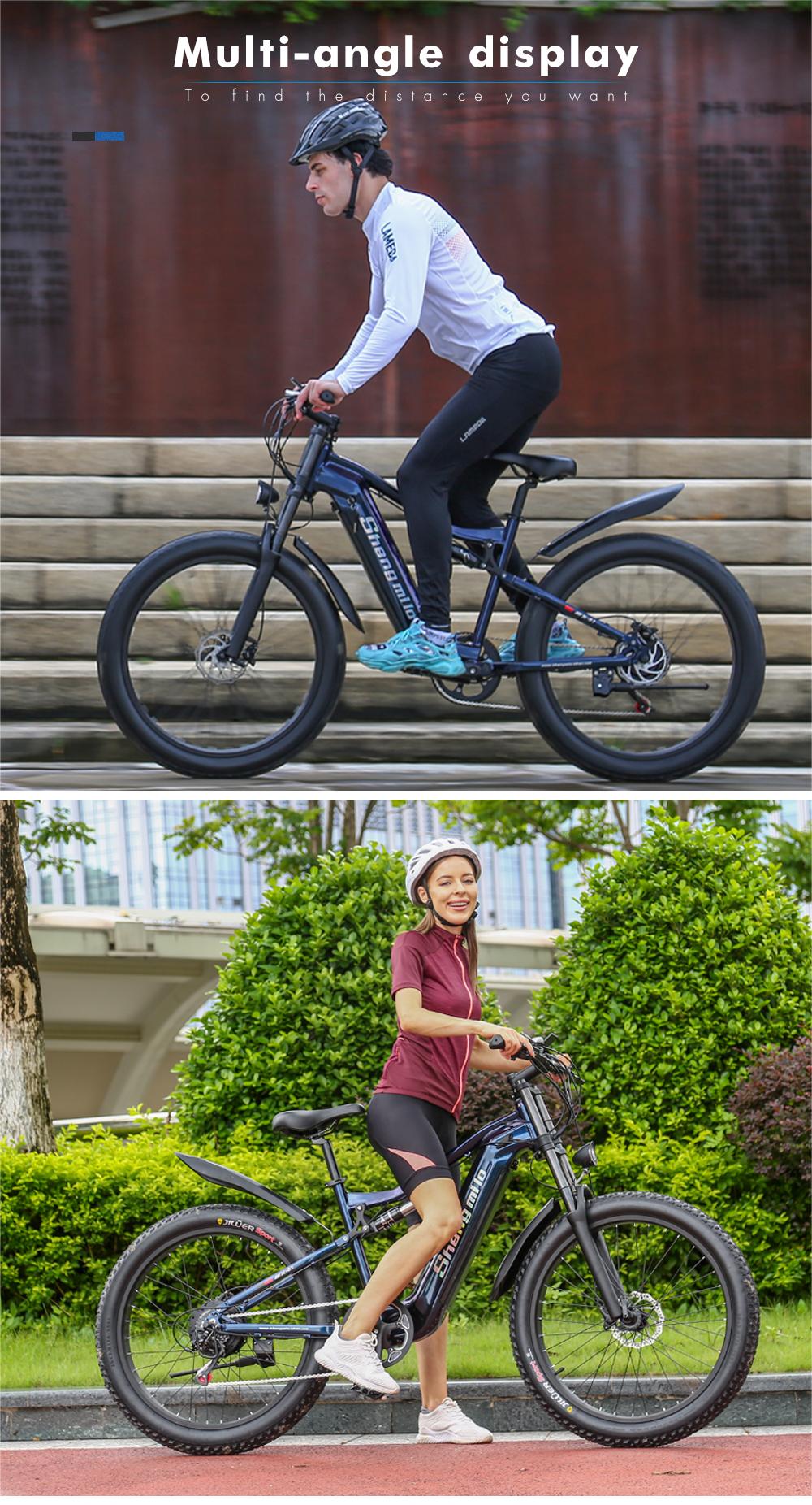 48V 1000W Power MTB Electric Mountain Bike With 17.5ah Lithium Battery Disc Brake