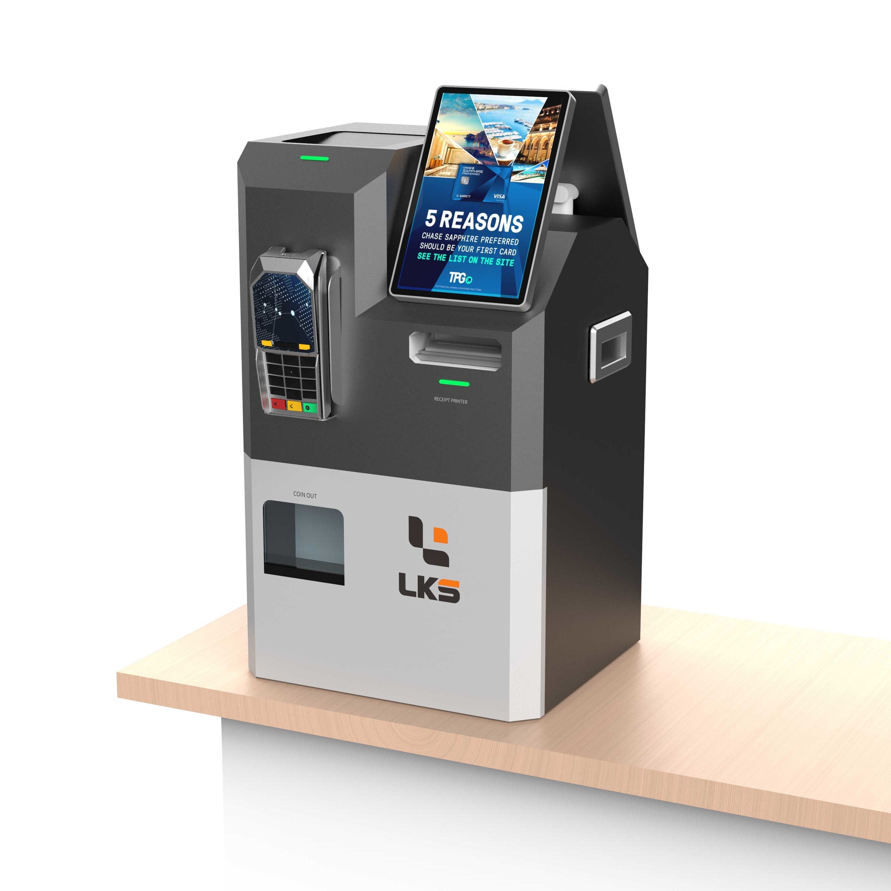 Cash Payment Kiosk With Bill Acceptor & Change And Coin Accptor & Change All In One payment kiosk