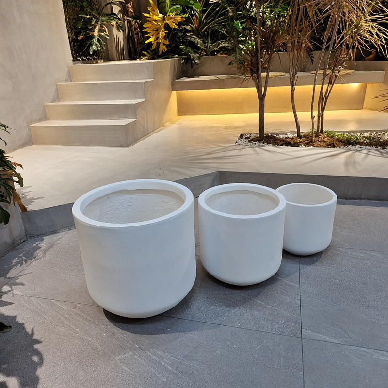 Wholesale Real Plant Display With Fiber Clay Planters Decoration