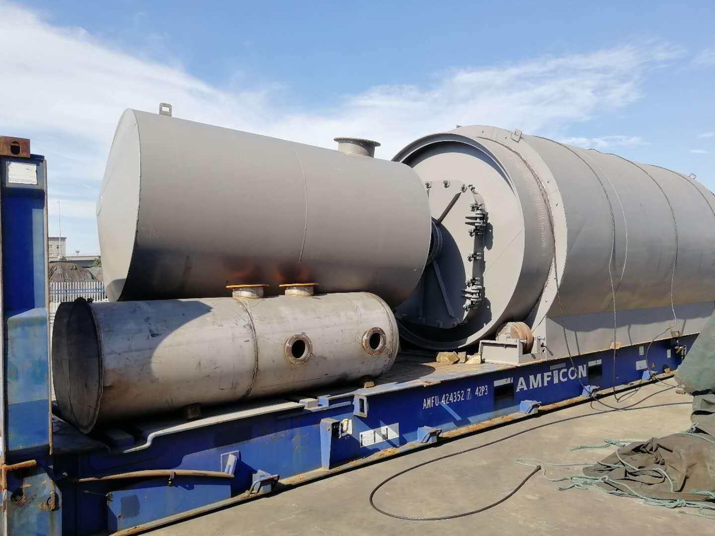 Heating Method Indirect Heating Pyrolysis Plastic Oil Refinery Distillation Plant