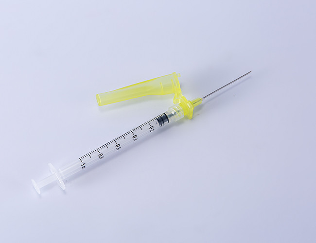 Disposable Medical Plastic 1ml Luer Lock Syringe With Safety Needle