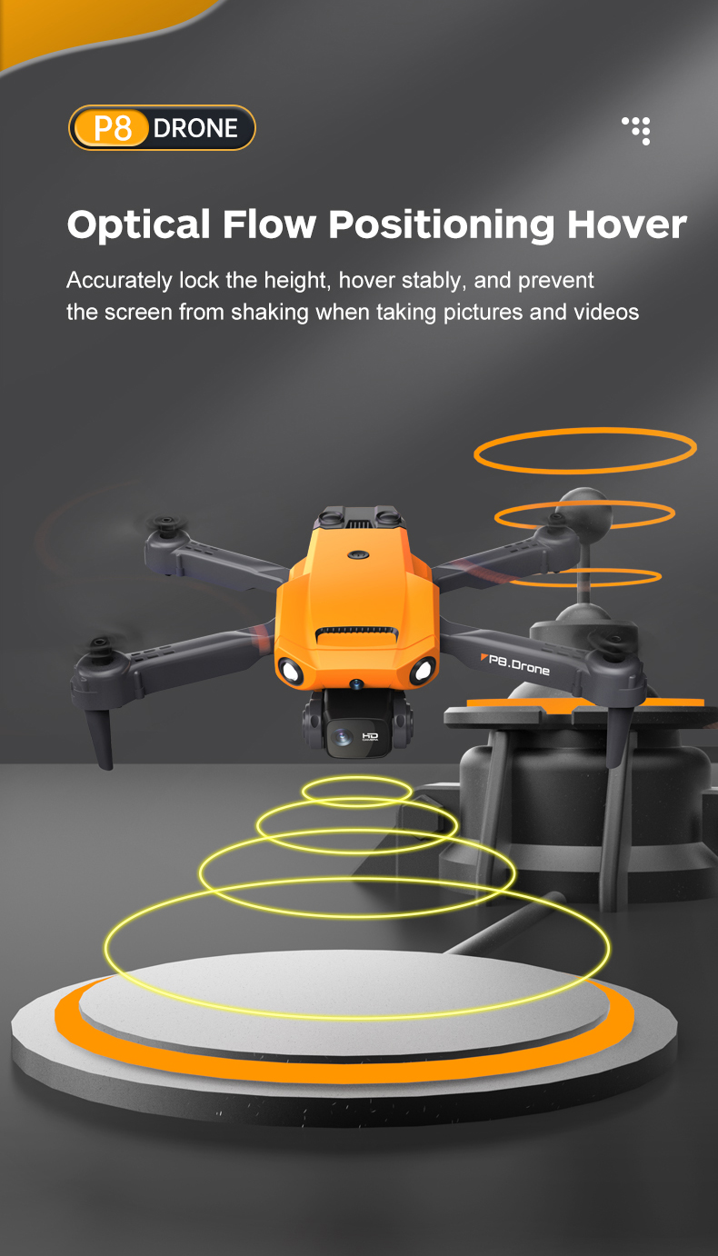 Control Type P8 Drone Dual Esc 4k Hd Camera Foldable Rc Remote Control Quadcopter Photography Wifi Fpv Mini Drones Boy Gifts Toys Vs F189