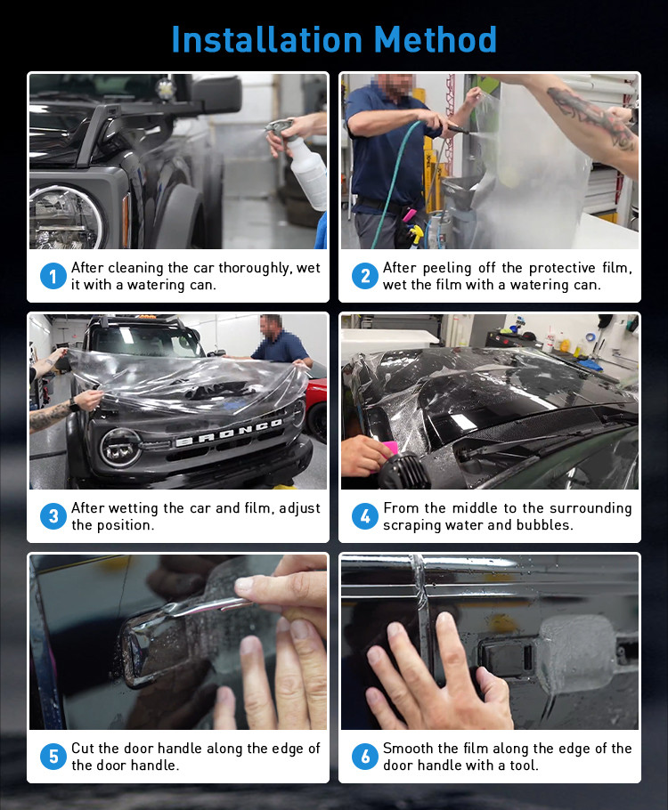 6.5mil TPU Pro X13 Heat Repair Car Paint Protection Film Ultra Brightness For Car Body