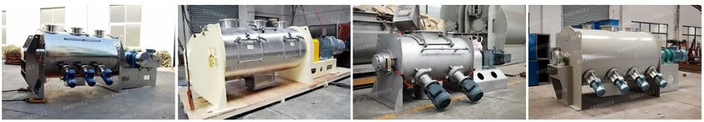 Fast Speed Powder Ploughshear Mixer / Blender With High Shear Agitator