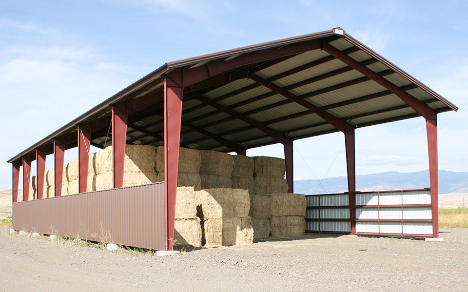 CE/ ISO9001 Prefab Hay Barn Hay Storage Building Kits Long Fatigue Life