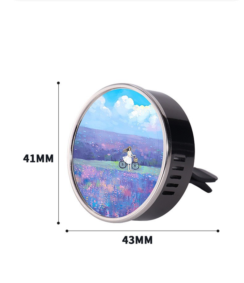 Mini Portable Metal Car Perfume Clip Car Air Vent Aroma Diffuser Air Freshener Case for Sublimation