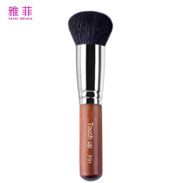 F01 Soft Goat Animal Hair Makeup Brushes Dyed Black Round Head Powder Blush