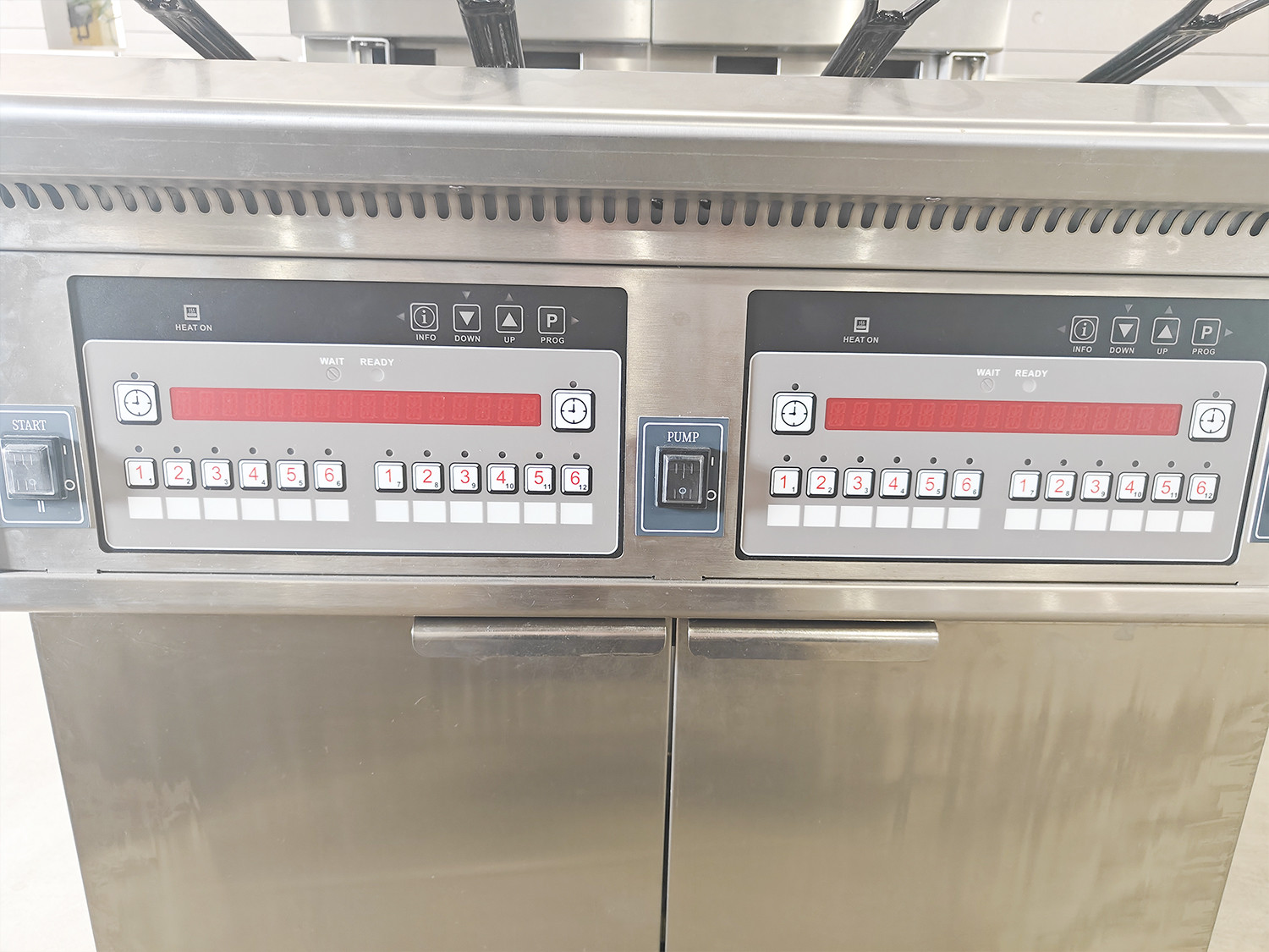28.6kw Double Tank Big Capacity Digital Computer Panel Electric&gas Chips Open Fryer Machine