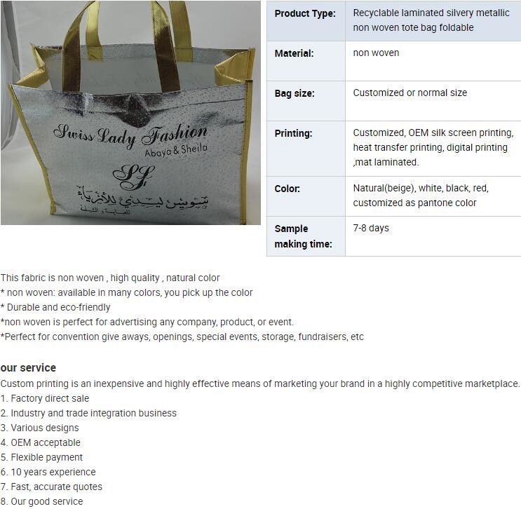 Metallic Laminated Bags Cooler Bags Zipper Bags Wine Bottle Bags Drawstring Bags Shoulder Bags/Postman bag Garmemt Bags