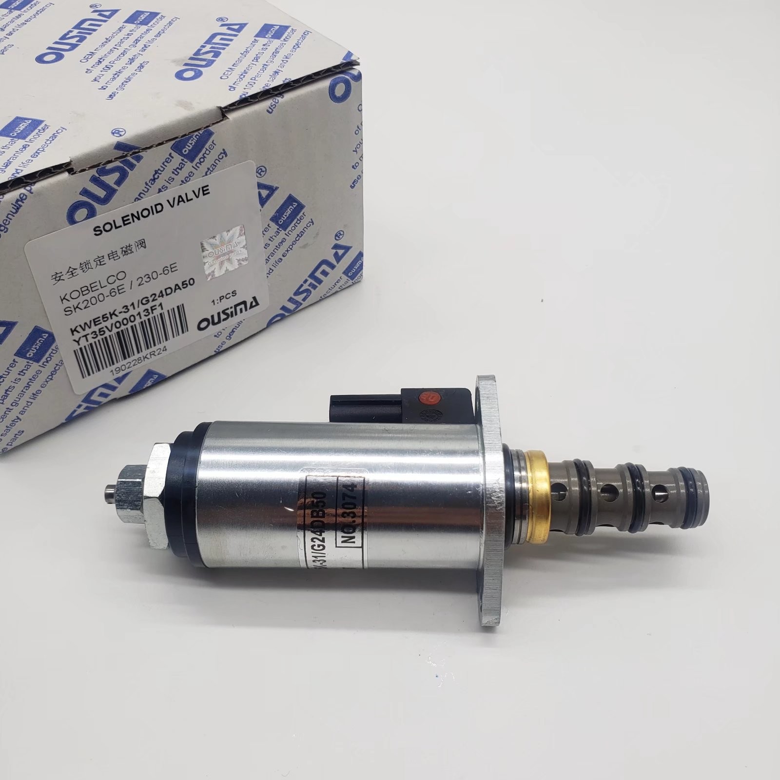 SK200-6 SK230-6E Excavator Solenoid Valve KWE5K-31 G24DA50 YT35V00013F1